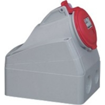 Legrand, P17 Tempra Pro IP44 Red Wall Mount 3P + E Industrial Power Socket, Rated At 16A, 415 V