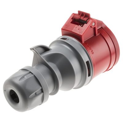 Scame, Optima Seven IP44 Red Cable Mount 6P + E Industrial Power Socket, Rated At 16A, 415 V