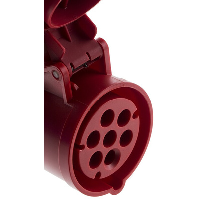 Scame, Optima Seven IP44 Red Cable Mount 6P + E Industrial Power Socket, Rated At 16A, 415 V