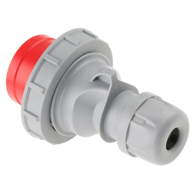 Scame, Optima Seven IP66, IP67 Red Cable Mount 6P + E Industrial Power Plug, Rated At 16A, 415 V