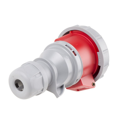 Scame, Optima Seven IP66, IP67 Red Cable Mount 6P + E Industrial Power Socket, Rated At 16A, 415 V