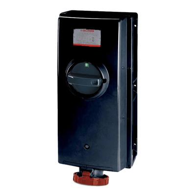 Scame IP66 Red Surface Mount 3P + E Power Connector Socket ATEX, IECEx, Rated At 125A, 380 → 415 V