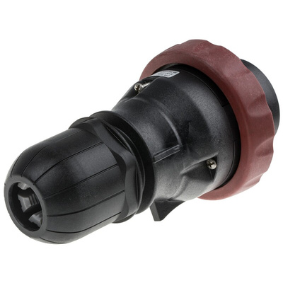 Scame IP66 Red Cable Mount 3P + N + E Power Connector Plug ATEX, IECEx, Rated At 32A, 346 → 415 V