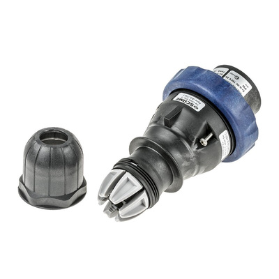 Scame IP66 Blue Cable Mount 2P + E Power Connector Plug ATEX, IECEx, Rated At 32A, 200 → 250 V