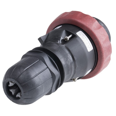 Scame IP66 Red Cable Mount 3P + E Power Connector Plug ATEX, IECEx, Rated At 32A, 380 → 415 V