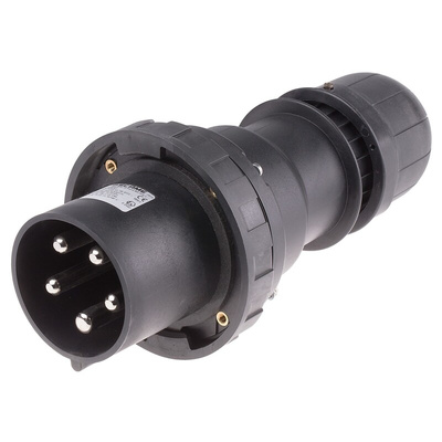 Scame IP66 Red Cable Mount 3P + N + E Power Connector Plug ATEX, IECEx, Rated At 125A, 346 → 415 V
