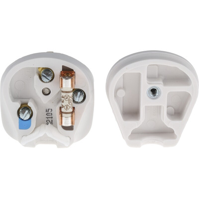 MK Electric UK Mains Plug, 13A, Cable Mount, 240 V ac