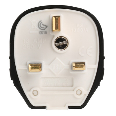 MK Electric UK Mains Plug, 13A, Cable Mount