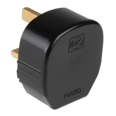 MK Electric UK Mains Plug, 13A, Cable Mount