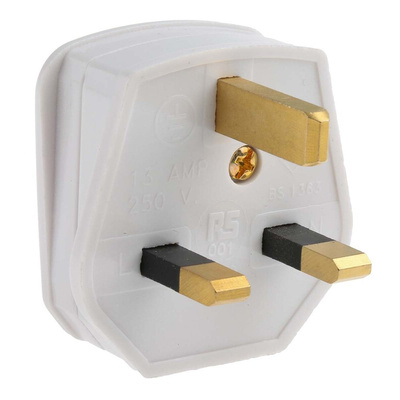 RS PRO UK Mains Plug, 3A, Cable Mount, 250 V