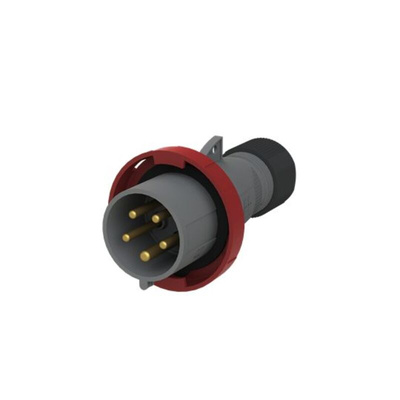ABB, Easy & Safe IP67 Red Cable Mount 3P + N + E Industrial Power Plug, Rated At 32A, 415 V