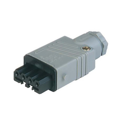 Hirschmann, ST IP54 Grey Cable Mount 4P + E Industrial Power Socket, Rated At 10A, 230 V, 400 V