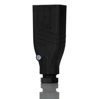 Hirschmann, ST IP54 Black Cable Mount 4P + E Industrial Power Plug, Rated At 10A, 230 V, 400 V