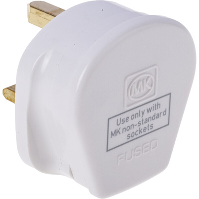 MK Electric UK Mains Plug, 13A, Cable Mount
