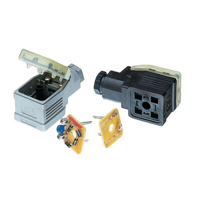 Hirschmann Black, Grey Unequipped Circuit Board for use with GDM Series Rectangular Connector