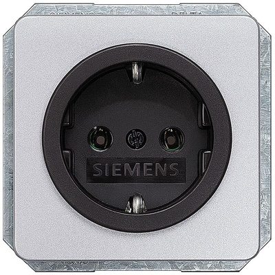 Siemens, DELTA IP20 Silver Screw Socket Socket, Rated At 16A, 250 V