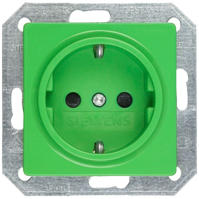 Siemens, DELTA IP20 Green Screw Socket Socket, Rated At 16A, 250 V