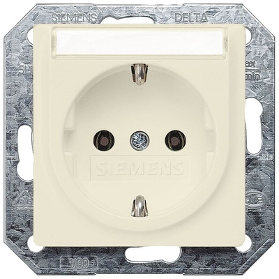 Siemens IP20 White Socket Socket, Rated At 16A, 250 V