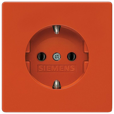 Siemens IP20 Orange Socket Socket, Rated At 16A, 250 V