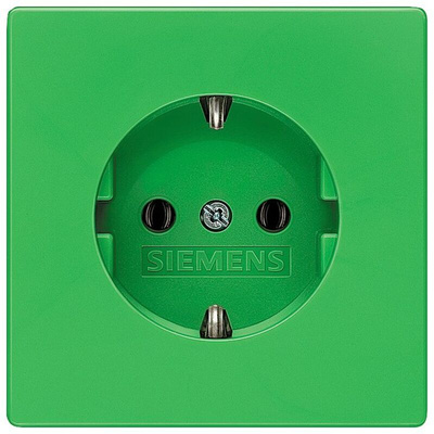 Siemens IP20 Green Socket Socket, Rated At 16A, 250 V