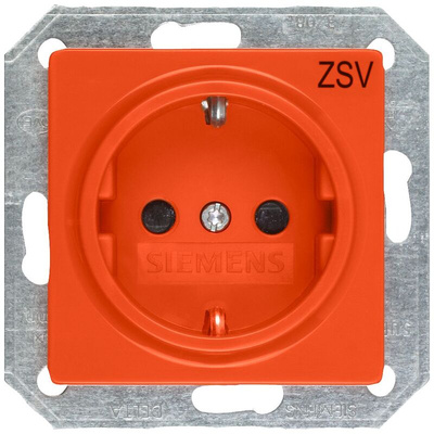 Siemens IP20 Orange Socket Socket, Rated At 16A, 250 V