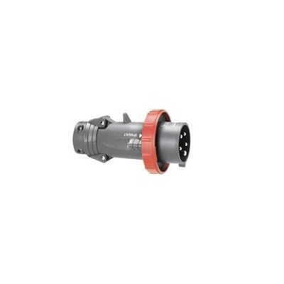 Legrand, Hypra IP67 Red 3P+E Industrial Power Plug, Rated At 63A, 415 V No