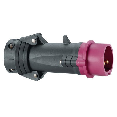 Legrand, Hypra IP44 Purple 2P Industrial Power Plug, Rated At 16A, 20 → 25 V No