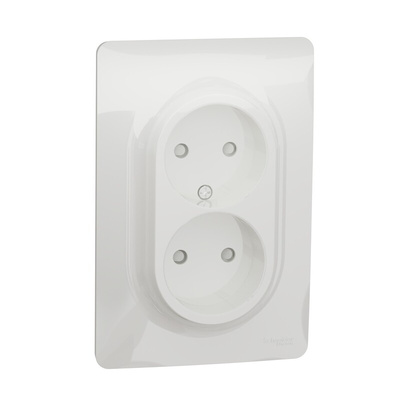 Schneider Electric, New Unica IP4X White Flush Mount 2P Socket Socket, Rated At 16A, 250 V