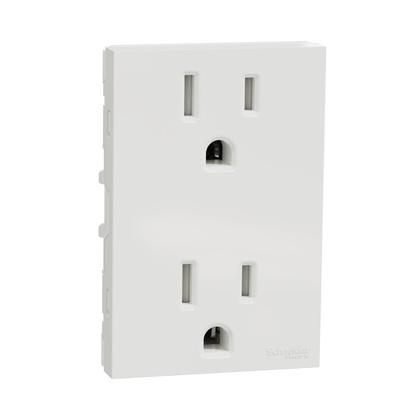 Schneider Electric, New Unica IP20 White Flush Mount 2P+E Socket Socket, Rated At 15A, 250 V
