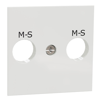 Schneider Electric, New Unica IP2XC White Screw Mount Horizontal Socket Socket