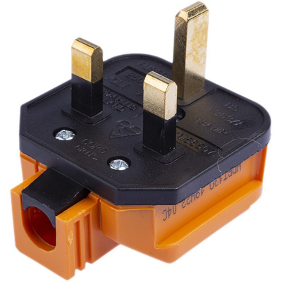 Planet-Wattohm UK Mains Plug, 13A, Cable Mount, 250 V ac