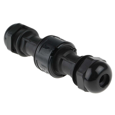 3 Pole IP68 Rating Cable Mount Female, Male Mains Inline Connector Rated At 16A