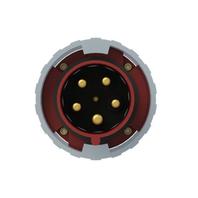 ABB, Tough & Safe IP67 Red Cable Mount 3P + N + E Industrial Power Plug, Rated At 63A, 415 V