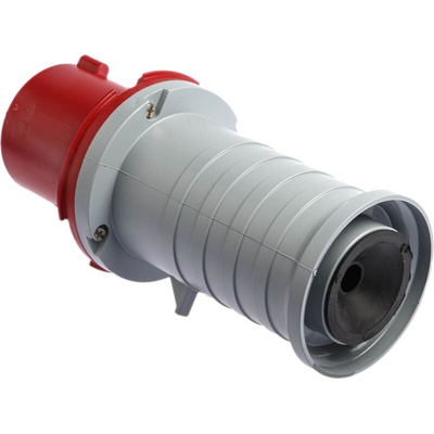 ABB, Tough & Safe IP44 Red Cable Mount 3P + N + E Industrial Power Plug, Rated At 64A, 415 V