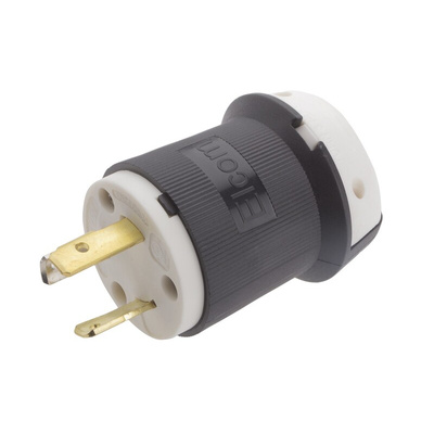 RS PRO USA Mains Plug, 30A, Cable Mount, 125 V