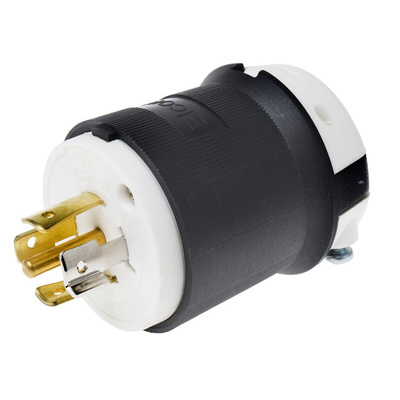 RS PRO USA Mains Plug, 20A, Cable Mount, 120/208 V