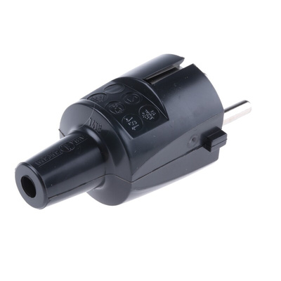 ABL Sursum French / German Mains Plug, 16A, Cable Mount, 250 V