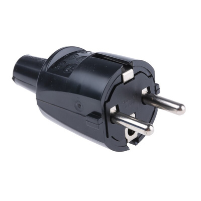 ABL Sursum French / German Mains Plug, 16A, Cable Mount, 250 V
