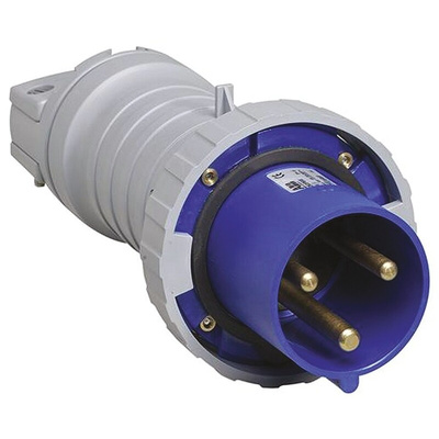ABB, Tough & Safe IP67 Blue Cable Mount 2P + E Industrial Power Plug, Rated At 64A, 230 V
