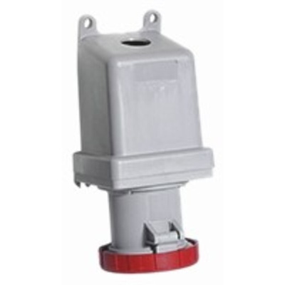 Amphenol Industrial, Tough & Safe IP67 Red Panel Mount 3P + E Industrial Power Socket, Rated At 125A, 415 V