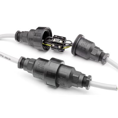 IP68 Rating Sealed Inline Cable Joiner Rated At 10A