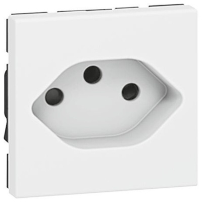 Legrand White 1 Gang Plug Socket, 10A, Indoor Use