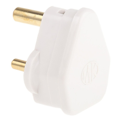 MK Electric UK Mains Plug, 5A, Cable Mount