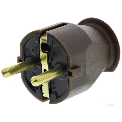 Kopp French / German Mains Plug, 16A, Cable Mount, 250 V ac