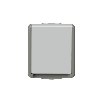 Siemens Grey 1 Gang Plug Socket, 16A, Type F - German Schuko, Outdoor Use