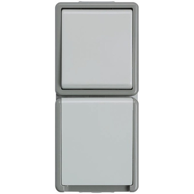 Siemens Grey 1 Gang Plug Socket, 16A, Type F - German Schuko, Outdoor Use