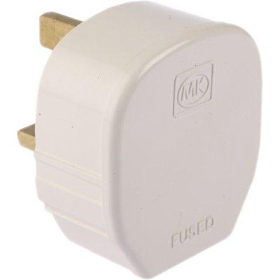 MK Electric UK Mains Plug, 13A, Cable Mount