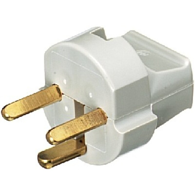 LK Denmark Mains Plug, 10A, Cable Mount, 250 V ac