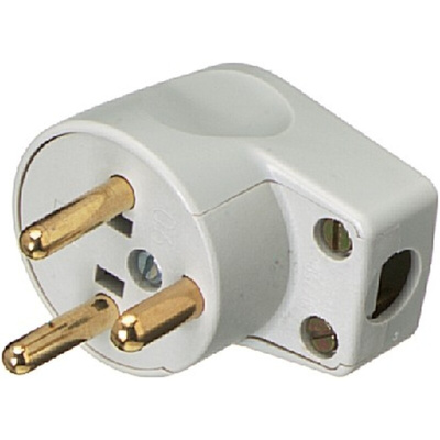 LK Denmark Mains Plug, 10A, Cable Mount, 250 V ac