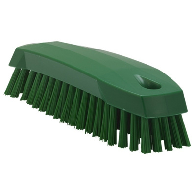 Vikan Green 20mm Polyester Medium Scrubbing Brush for Multipurpose Cleaning